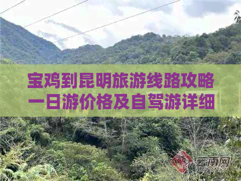 “宝鸡到昆明旅游线路攻略一日游价格及自驾游