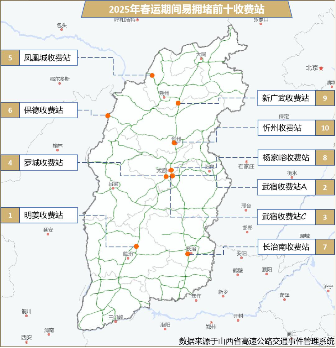 2025年春运山西省高速公路出行服务指南(图10)